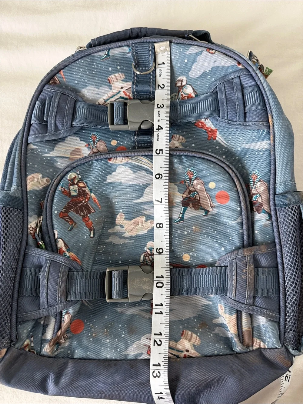 Pottery Barn Kids x Star Wars The Mandalorian Mini Mackenzie Backpack Blue Kids